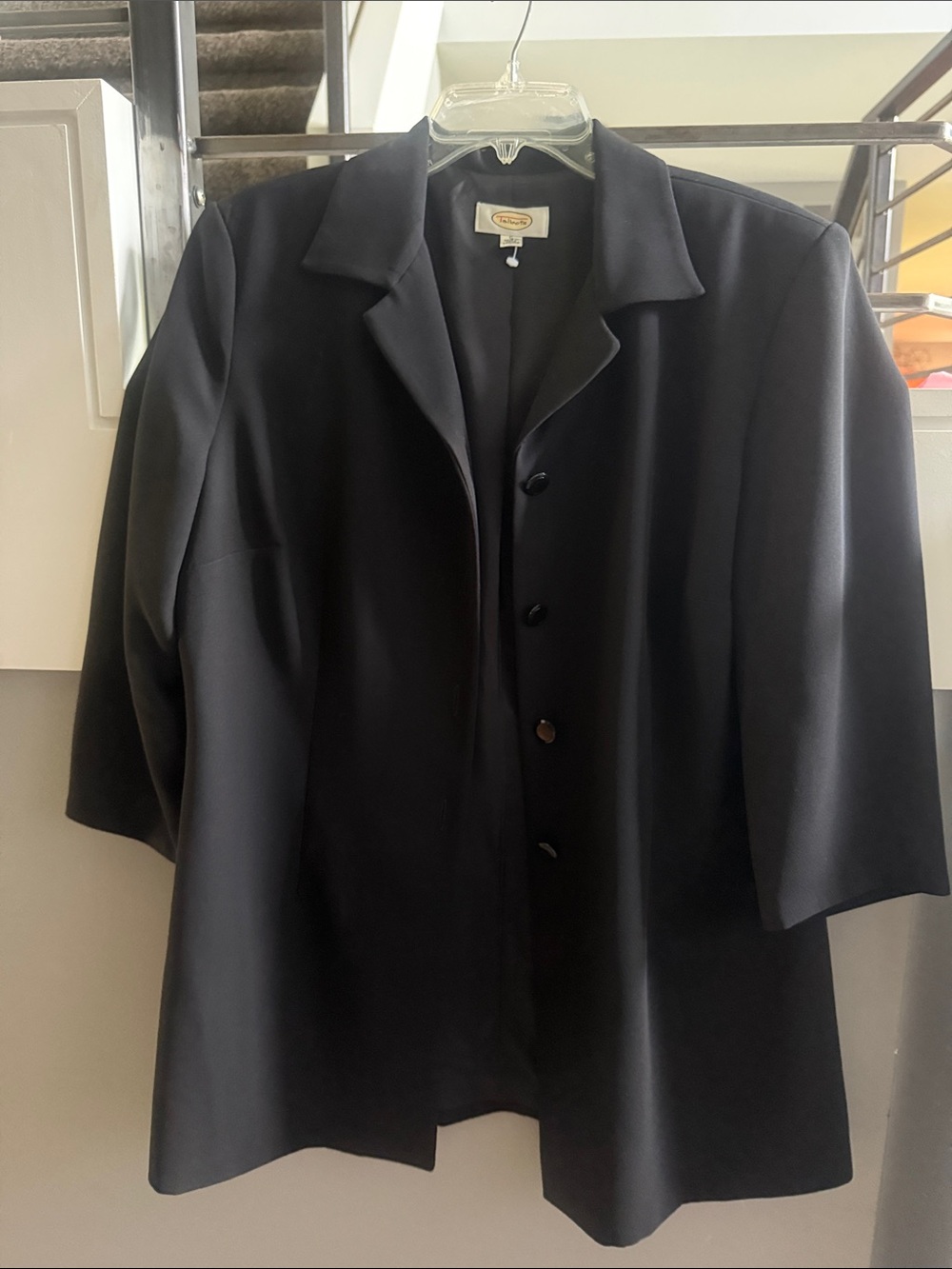 Talbots Black Women's Jacket with Logo Label